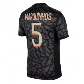 Paris Saint-Germain Marquinhos #5 Tredje trøje 2023-24 Kort ærmer